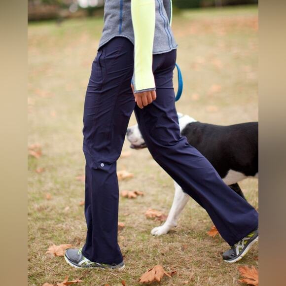 Lululemon Dog Runner Pant Lined Cold Weather 4 Way Stretch W5721S Size 4 Black - Picture 4 of 16